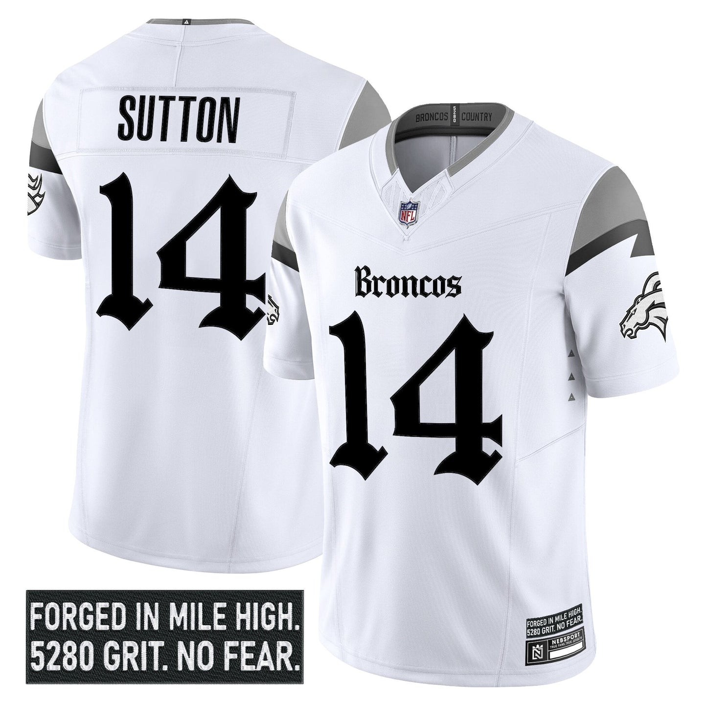 Men's Denver Broncos 'Gothic Mile High Shadows Edition' Vapor Limited Jersey - All Stitched