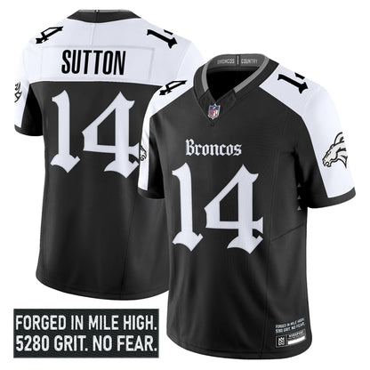 Men's Denver Broncos 'Gothic Mile High Shadows Edition' Vapor Limited Jersey - All Stitched