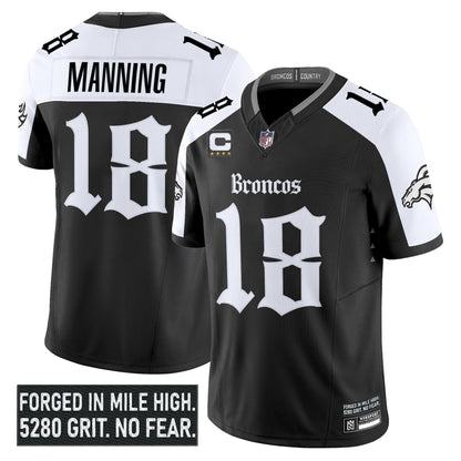 Men's Denver Broncos 'Gothic Mile High Shadows Edition' Vapor Limited Jersey - All Stitched