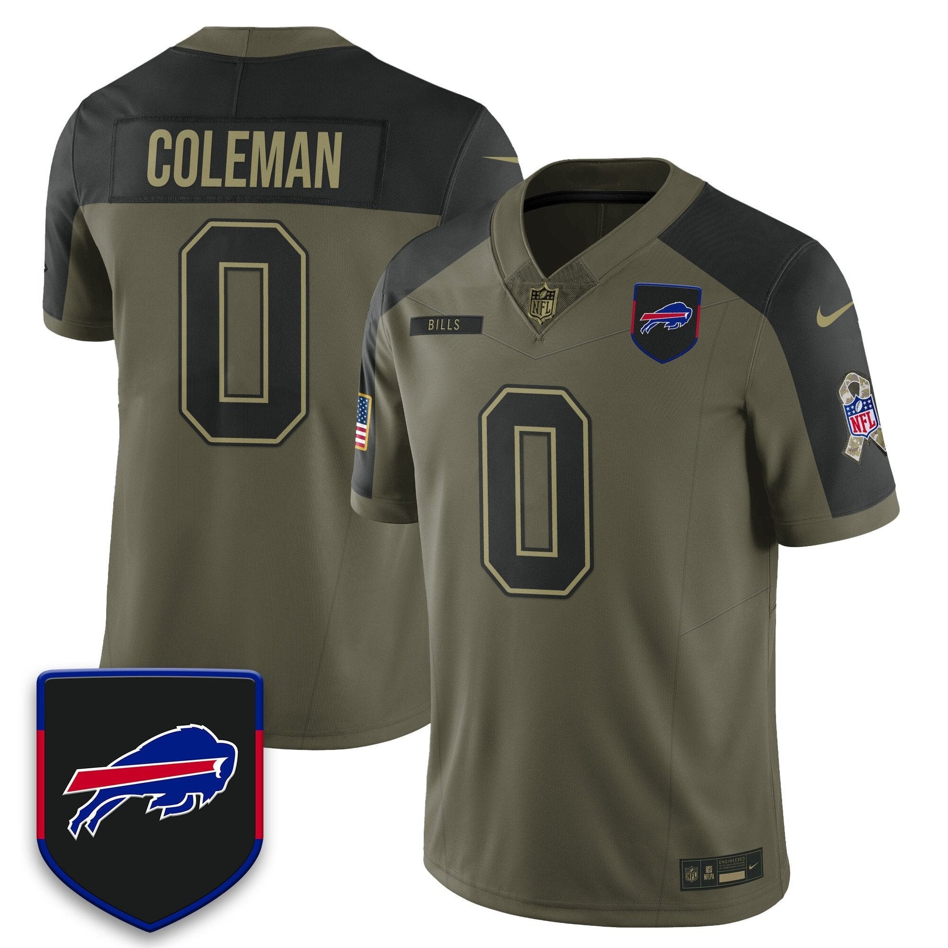 Buffalo Bills 2025 Salute to Service Limited Jersey - All Stitched