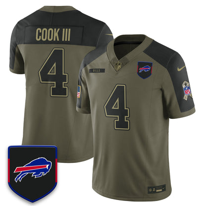 Buffalo Bills 2025 Salute to Service Limited Jersey - All Stitched