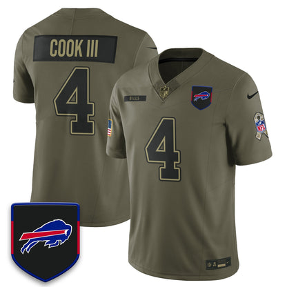 Buffalo Bills 2025 Salute to Service Limited Jersey - All Stitched