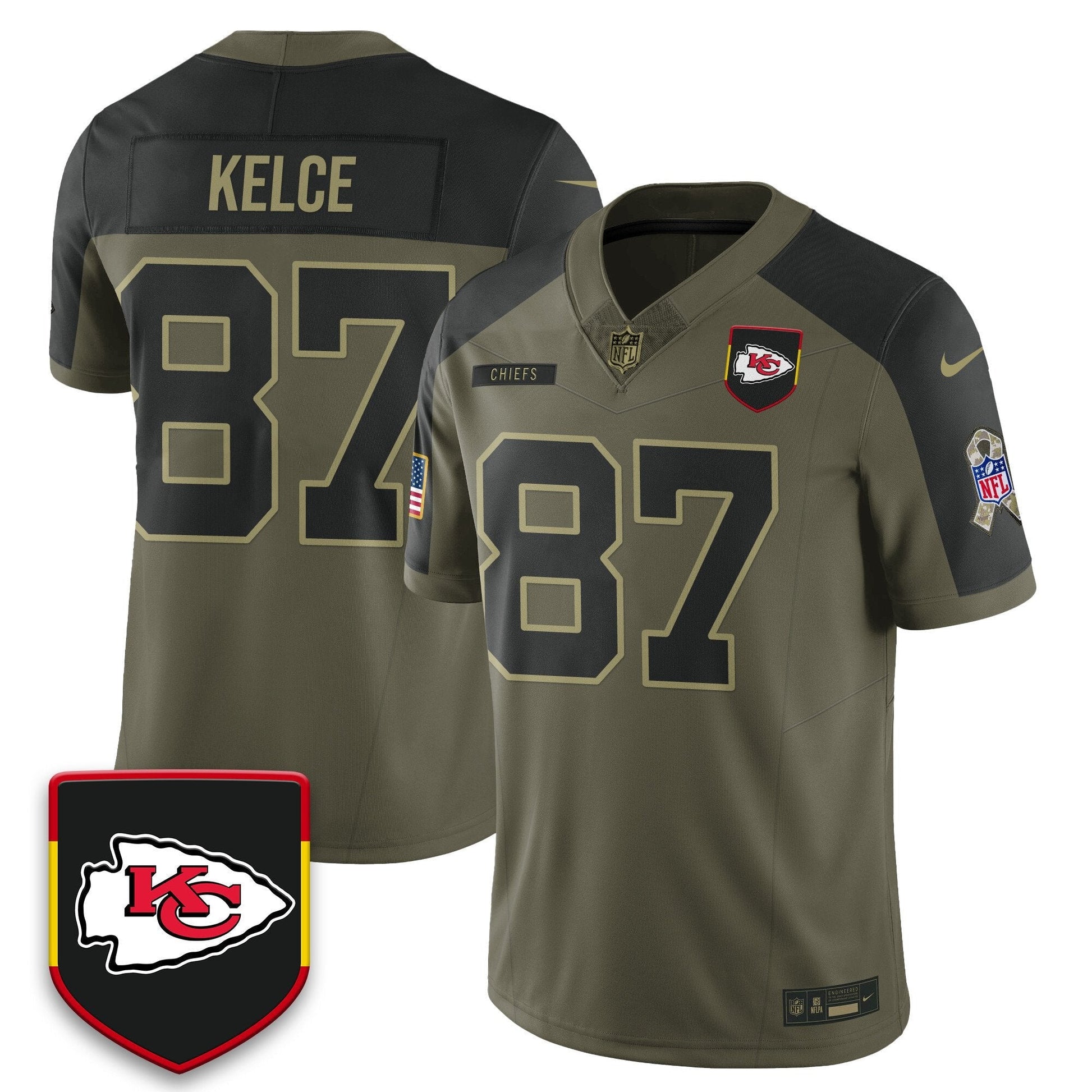 Kansas City Chiefs 2025 Salute to Service Limited Jersey - All Stitched