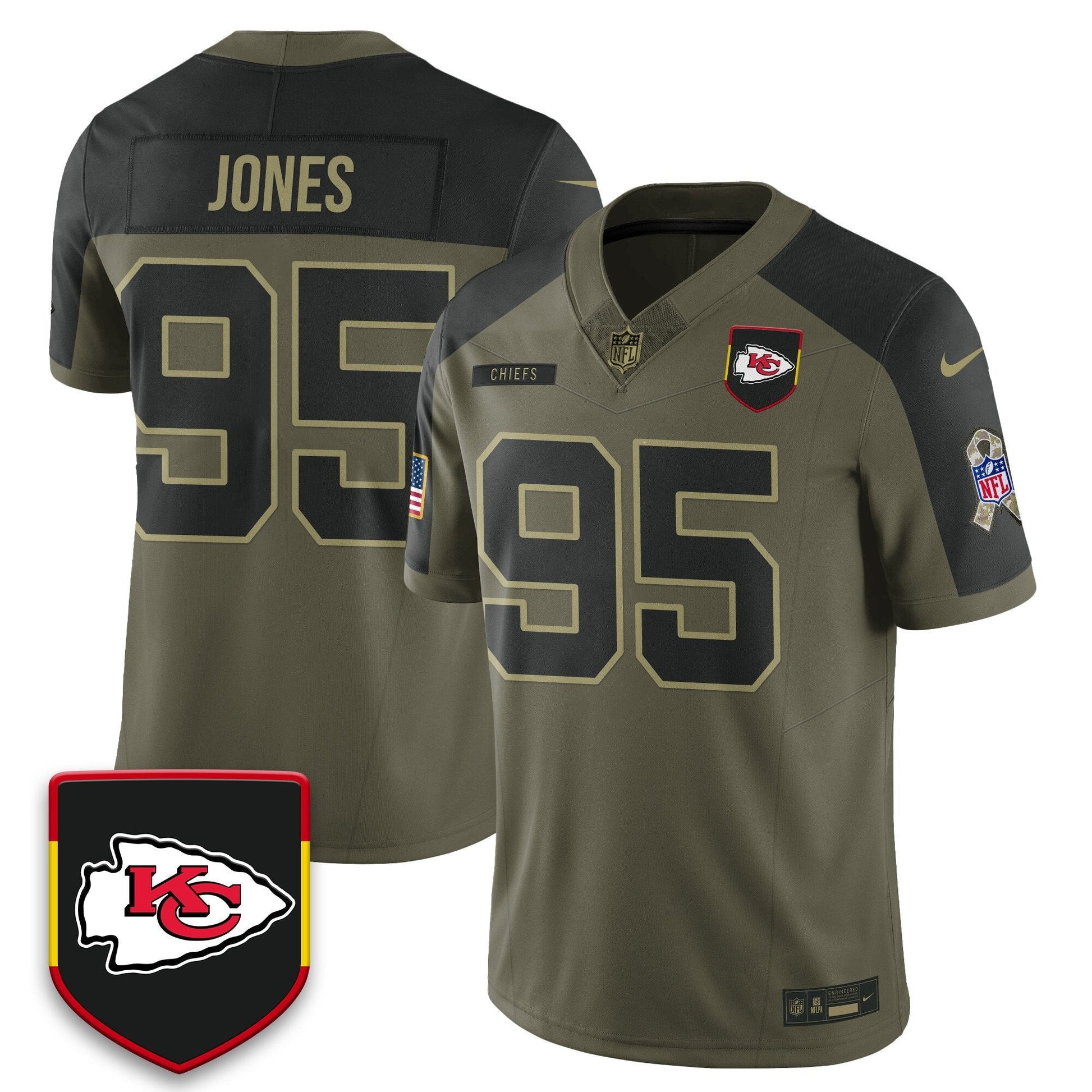 Kansas City Chiefs 2025 Salute to Service Limited Jersey - All Stitched