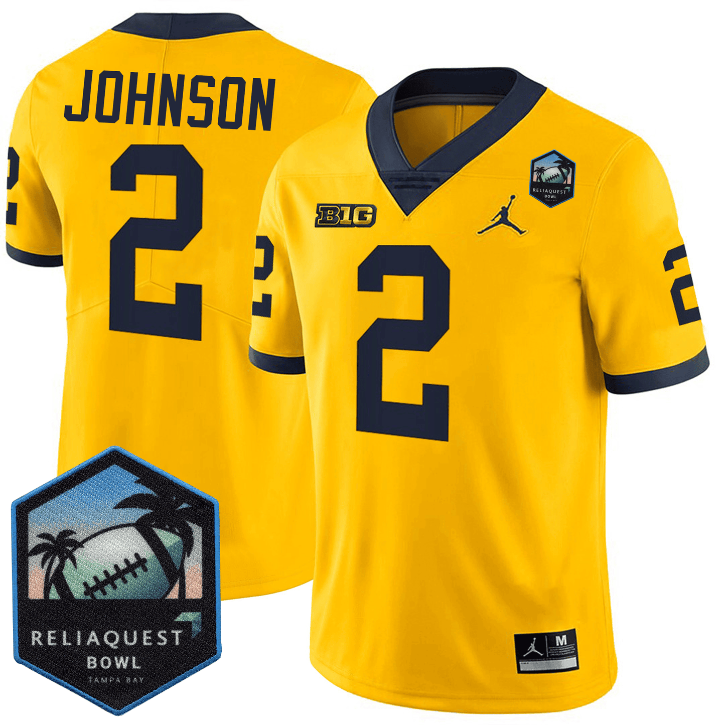 MICH Football 24/25 Jersey - ReliaQuest Bowl Patch