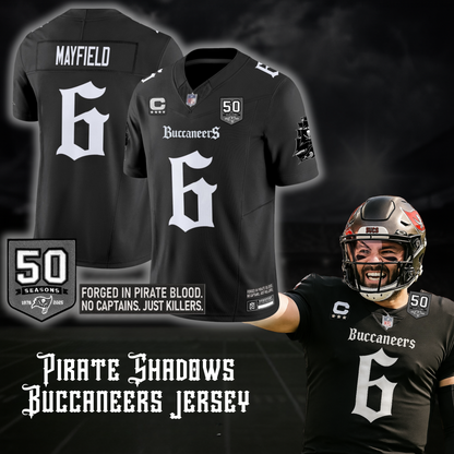 Tampa Bay Buccaneers 'Gothic Pirate Shadows Edition' Limited Jersey - All Stitched