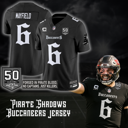 Tampa Bay Buccaneers 'Gothic Pirate Shadows Edition' Limited Jersey - All Stitched