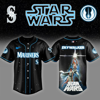Seattle Mariners x Stars Wars Luke Skywalker Game Night Baseball Jersey Editions Limited v4