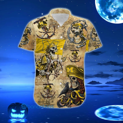 Michigan Wolverines - Pirate Skeleton Hawaiian Shirt H50995