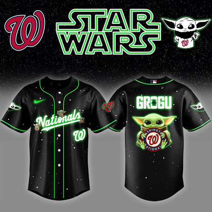 Washington Nationals x Stars Wars Grogu Night Baseball Jersey Editions Limited v3