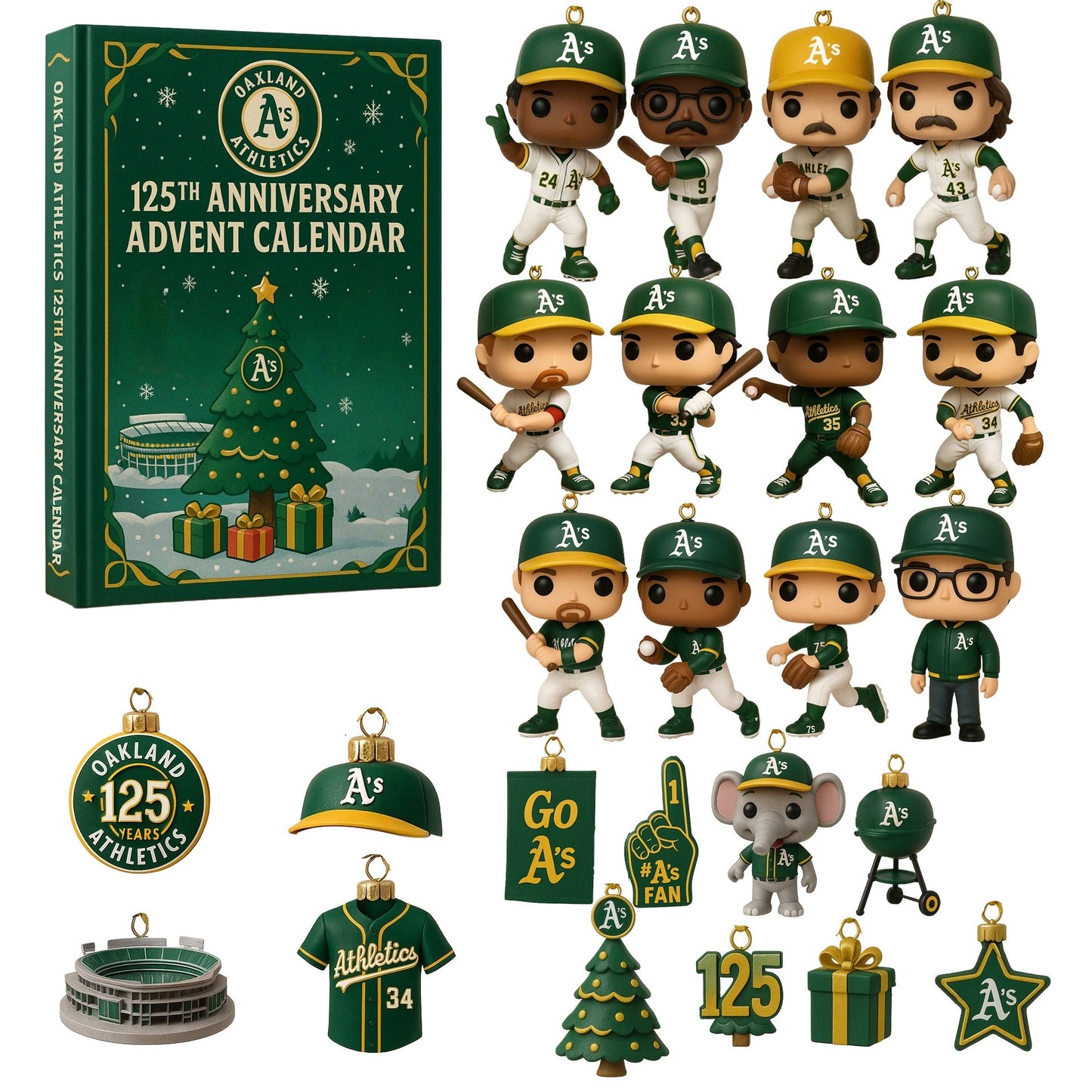 Oakland Athletics Advent Calendar 2025 125TH ANNIVERSARY
