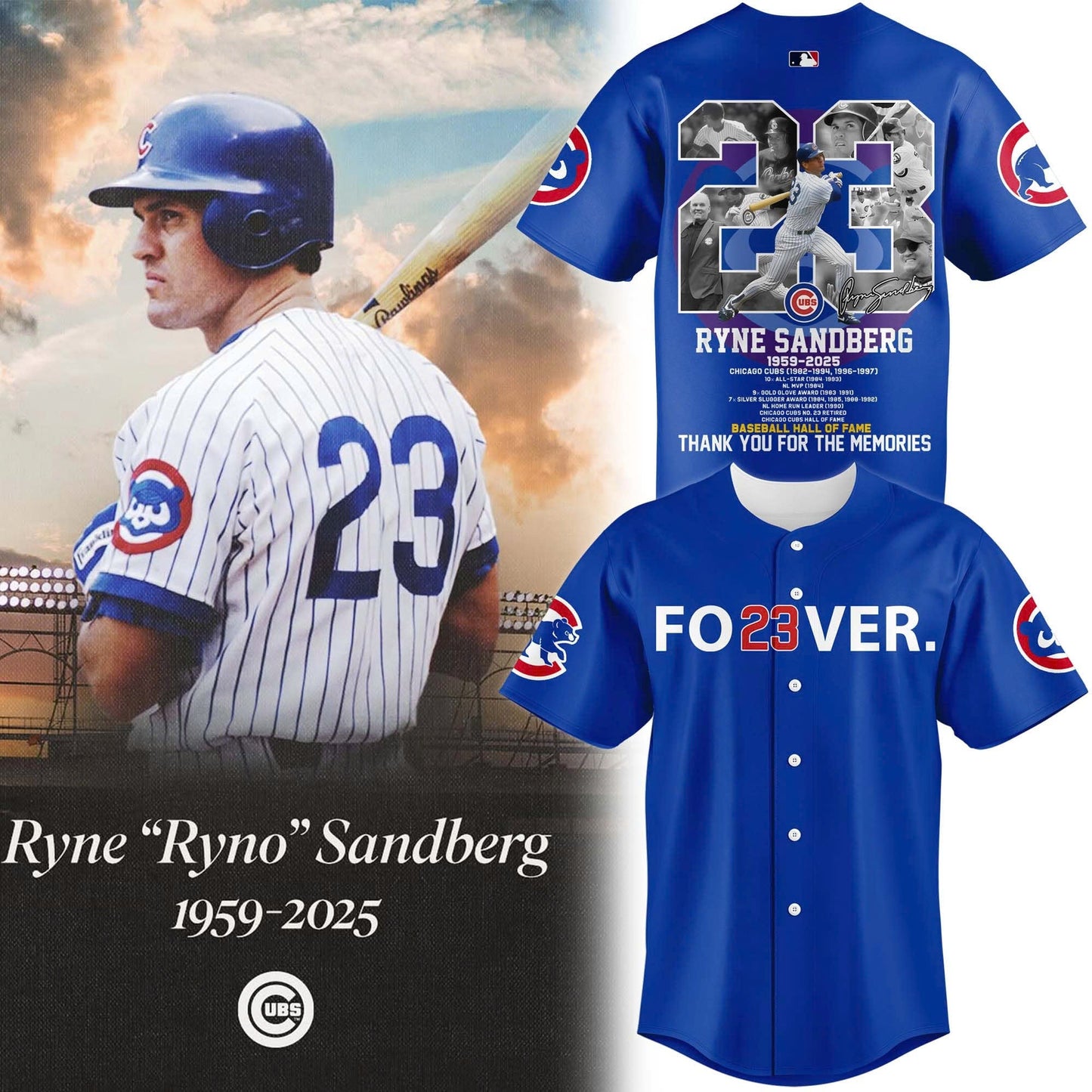 CHC 'Ryne Sandberg Tribute' Vapor Premier Limited Jersey V5 - Printed
