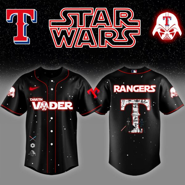 .Texas Rangers x Stars Wars Darth Vader Night Baseball Jersey Editions Limited v2