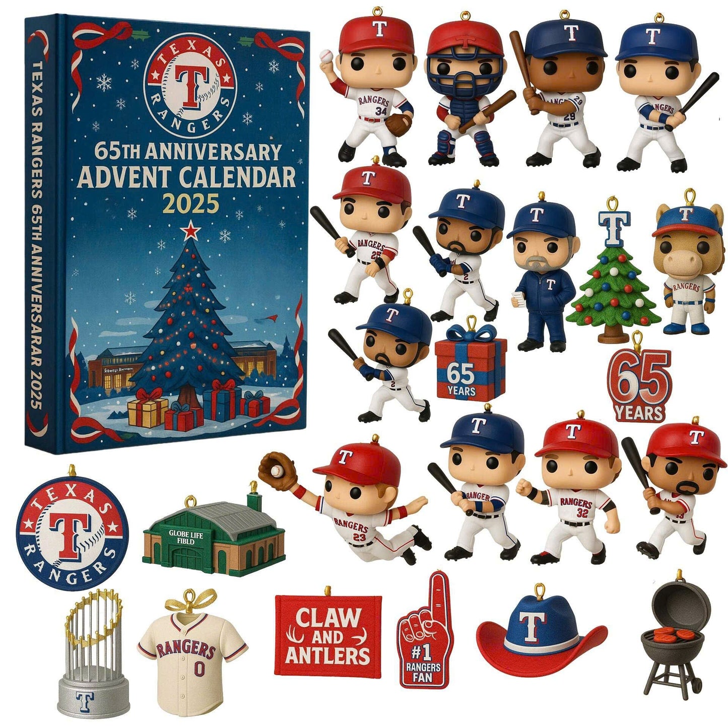 Texas Rangers Advent Calendar 2025 65TH ANNIVERSARY