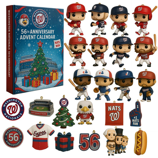Washington Nationals Advent Calendar 2025 56TH ANNIVERSARY